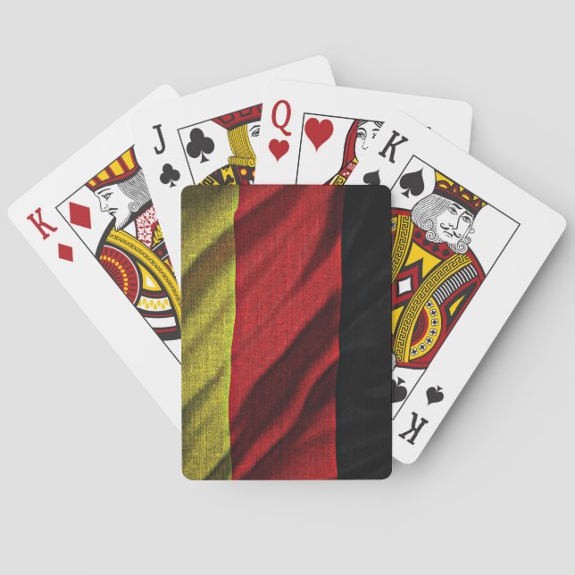 Deutschland-Flagge Spielkarten (Rückseite)