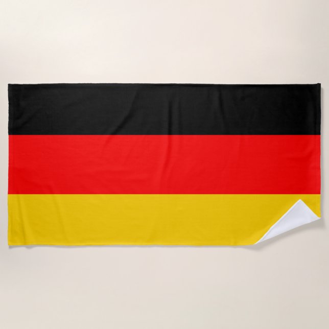 Deutschland-Flagge Strandtuch (Vorderseite)