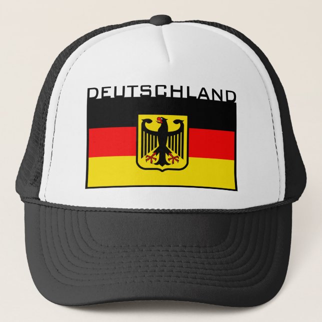 Deutschland-Flagge Truckerkappe (Vorderseite)