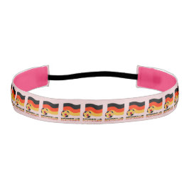 Deutschland Flagge und Fußball-Ball graue Grenze