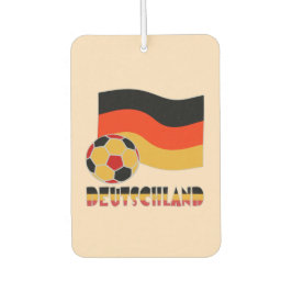 Deutschland Flagge und Fußball-Ball graue Grenze Autolufterfrischer