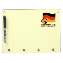 Deutschland Flagge und Fußball-Ball graue Grenze