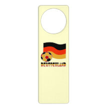 Deutschland Flagge und Fußball-Ball graue Grenze