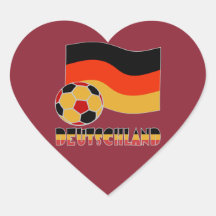 Deutschland-Flagge und Fußball mit grauem Rand