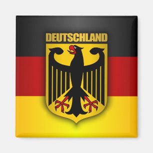 Deutschland - Flagge und Wappen Magnet