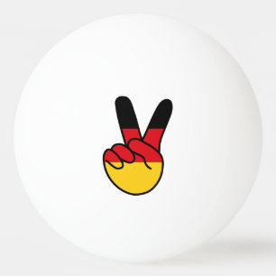 Deutschland-Flagge V-Zeichen Tischtennisball