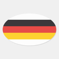 Deutschland Flagge x20 Aufkleber Deutsche Oval Fla