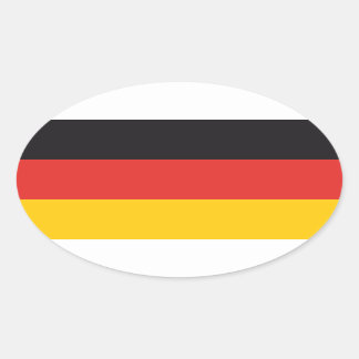 Deutschland Flagge x20 Aufkleber Deutsche Oval Fla
