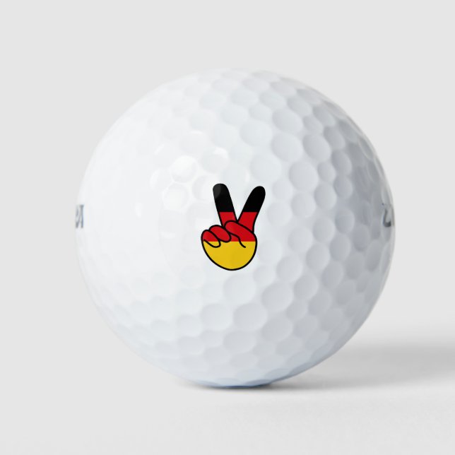 Deutschland Flagge / Zeichen Golfball (Vorderseite)