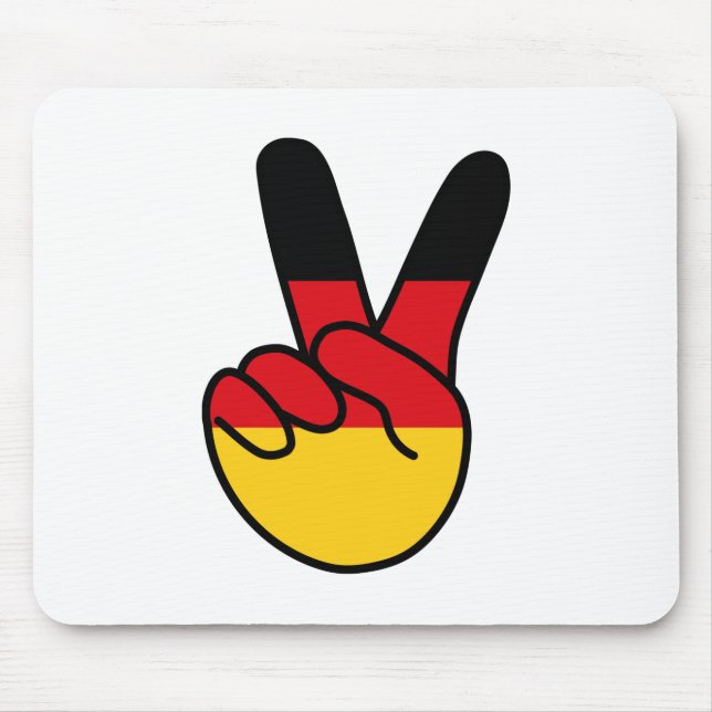 Deutschland Flagge / Zeichen Mousepad (Vorne)