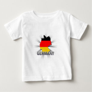 Deutschland-Flaggen-Karte 2,0 Baby T-shirt