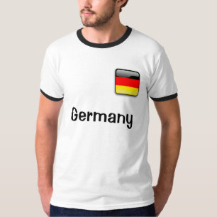 Deutschland Flaggen Männergrundklingeln-T - Shirt