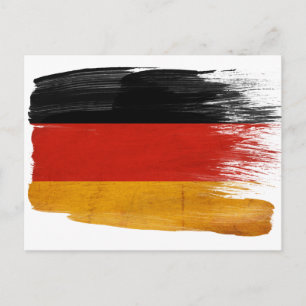 Deutschland Flaggen-Postkarten Postkarte