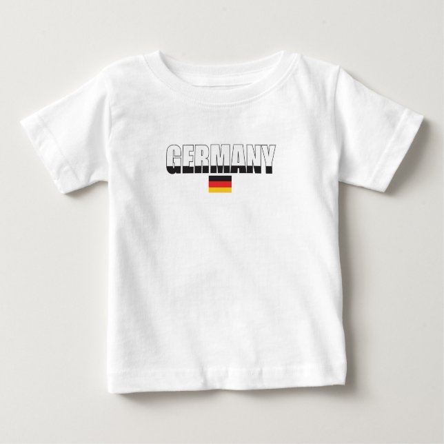 Deutschland-Flaggen-Säuglings-T - Shirt (Vorderseite)