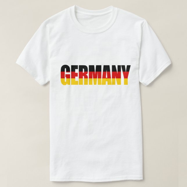 DEUTSCHLAND-Flaggen-T - Shirt (Design vorne)