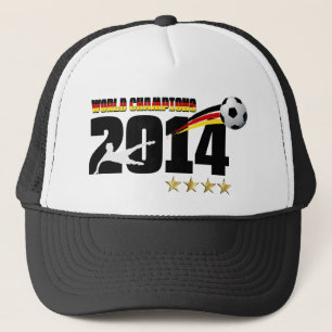 Deutschland-Flaggen-Weltmeister-Fußball 2014 Truckerkappe