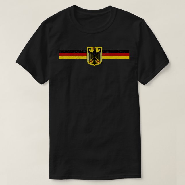Deutschland Flaggenadlermantel T-Shirt (Design vorne)