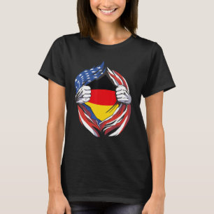 Deutschland Flaggenamerikaner mit Stolz auf mein d T-Shirt