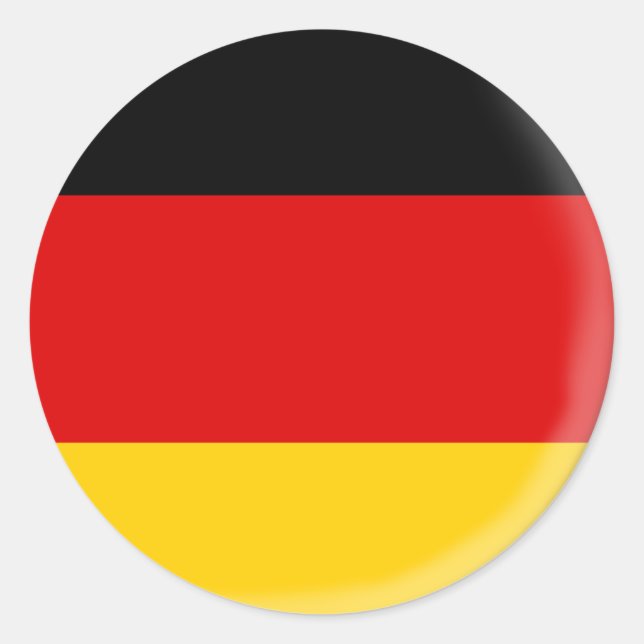 Deutschland Flaggenaufkleber Runder Aufkleber (Vorderseite)