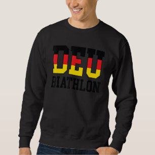 Deutschland Flaggenbiathlonie Deutsche Deu Biathlo Sweatshirt