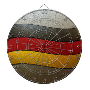 Deutschland - Flaggenfarben-Chrome von Shirley Tay Dartscheibe