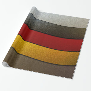 Deutschland - Flaggenfarben-Chrome von Shirley Tay Geschenkpapier