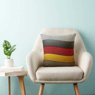 Deutschland - Flaggenfarben-Chrome von Shirley Tay Kissen