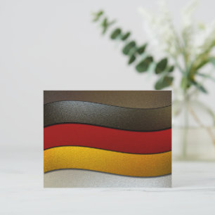 Deutschland - Flaggenfarben-Chrome von Shirley Tay Postkarte