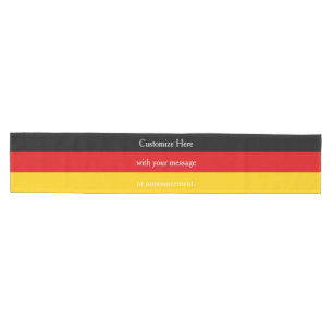 Deutschland Flaggenfarben Schwarzes Gold Personali Mittelgroßer Tischläufer