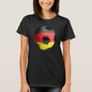 Deutschland Flaggenfußball-Ball T-Shirt