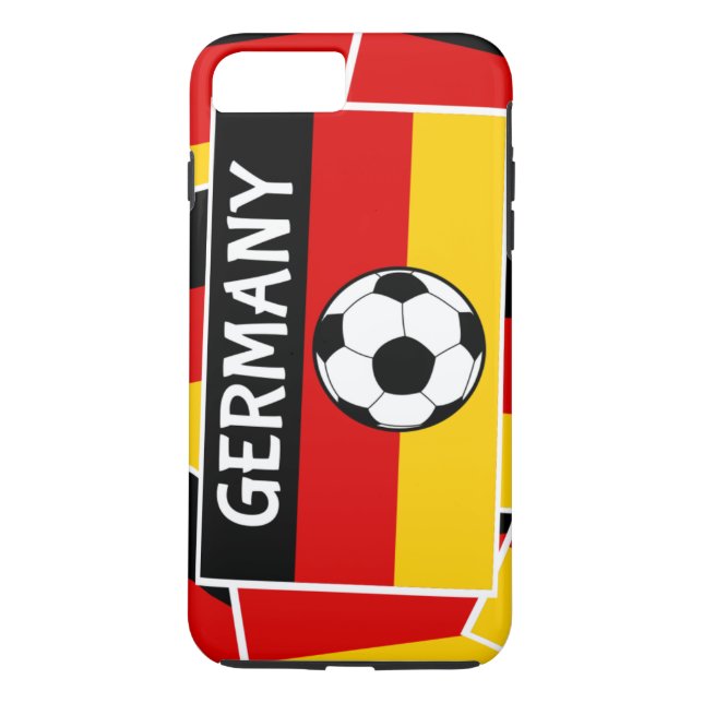 Deutschland Flaggenfußball Case-Mate iPhone Hülle (Rückseite)
