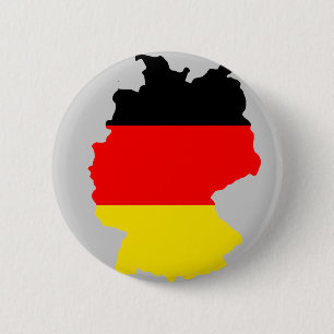 Deutschland-Flaggenkarte Button