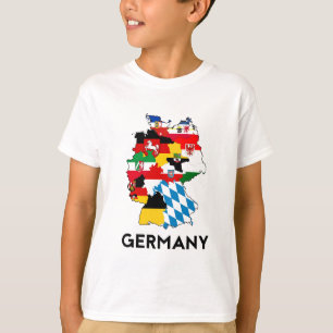 Deutschland-Flaggenkarte T-Shirt