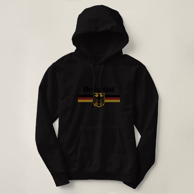DEUTSCHLAND - Flaggenkittel des Adlerbanners Hoodie (Design vorne)