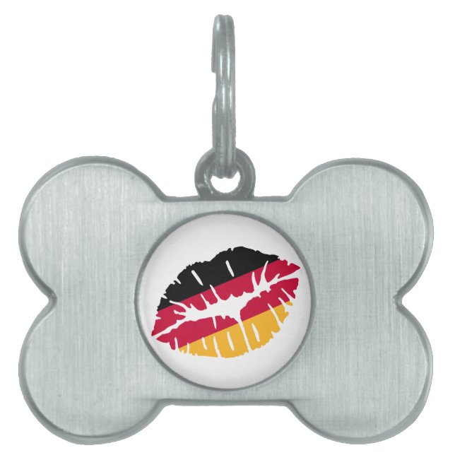 Deutschland-Flaggenkuß Tiermarke (Vorderseite)