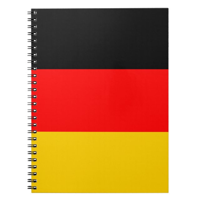 Deutschland Flaggennotbook Notizblock (Vorderseite)