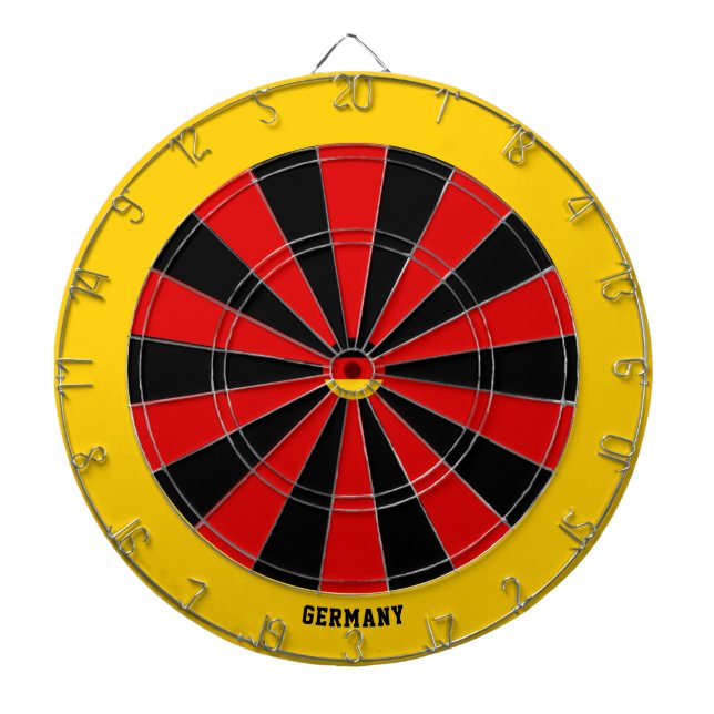 Deutschland Flaggenpatrons Bullseye Dartscheibe (vorne)
