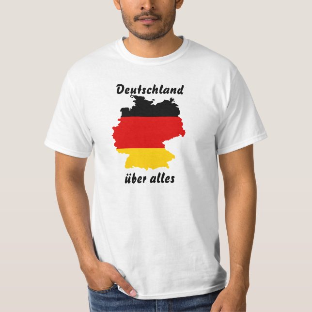 Deutschland Flaggenplan T-Shirt (Vorderseite)