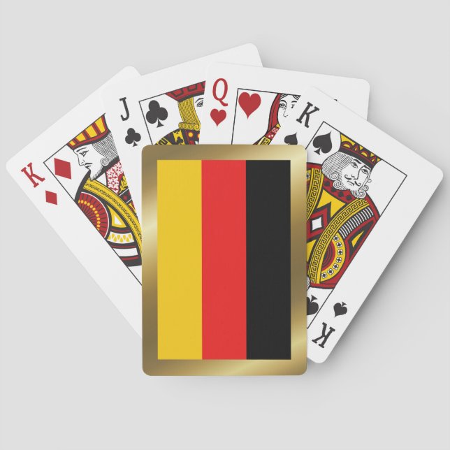 Deutschland Flaggenplatzierungskarten Spielkarten (Rückseite)
