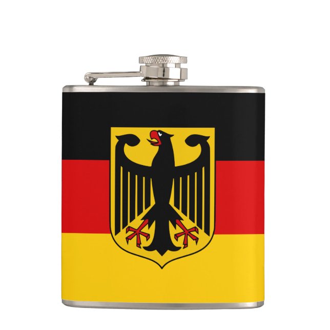 Deutschland - Flaggenqualität Flachmann (Vorderseite)