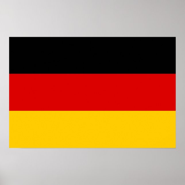 Deutschland - Flaggenqualität Poster (Vorne)