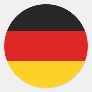 Deutschland - Flaggenqualität Runder Aufkleber