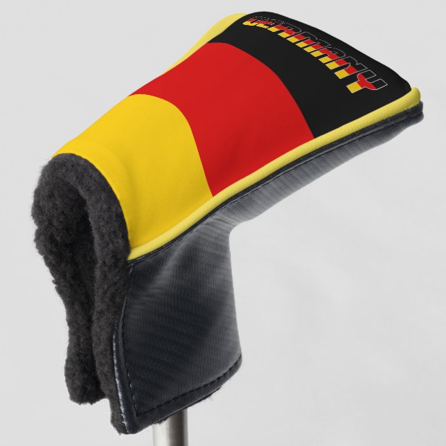 Deutschland Flaggenschlange Großartiger Patriotisc Golf Headcover (3/4 Vorderseite)