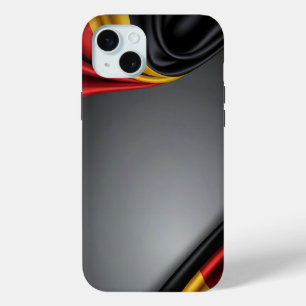 Deutschland Flaggenseidenstruktur Case-Mate iPhone Hülle