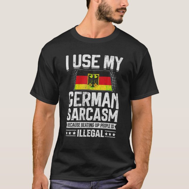 Deutschland Flaggenstaaten für Deutsche Männer Fra T-Shirt (Vorderseite)