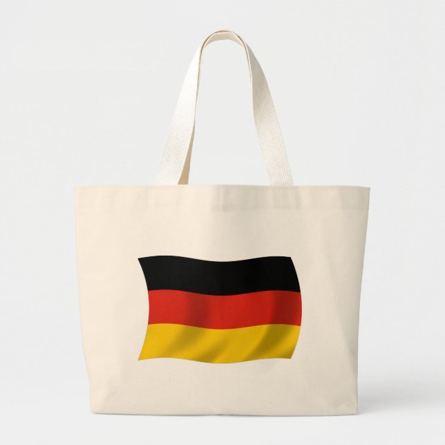 Deutschland Flaggentoag Jumbo Stoffbeutel (Vorne)