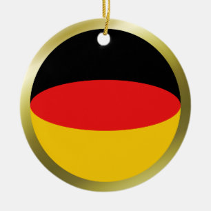 Deutschland - Flaggenverzierung Keramikornament