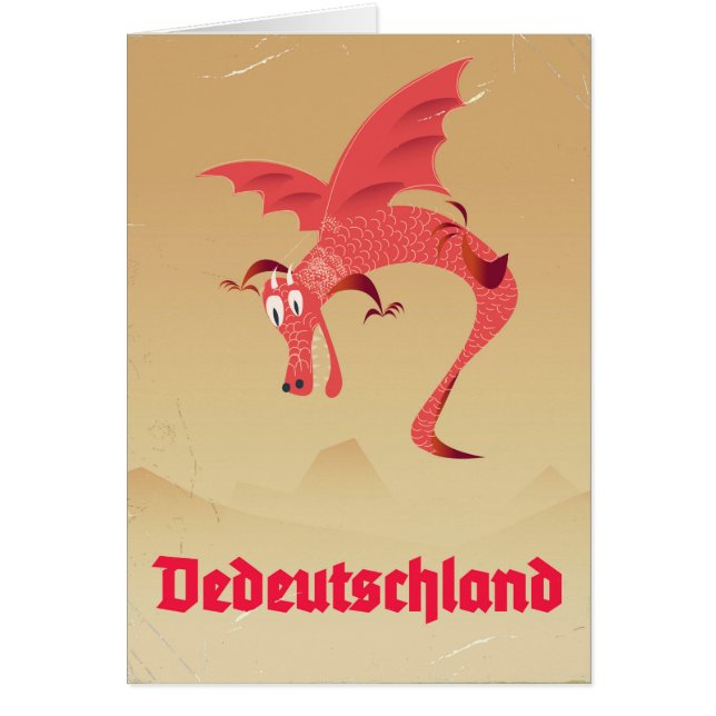 Deutschland Fliegendes Dragon Vintage Poster (Vorne)