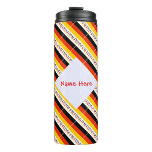 Deutschland Fliesenflagge Personalisiert Thermosbecher