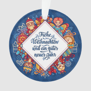 Deutschland Frohe Weihnachten Ornament